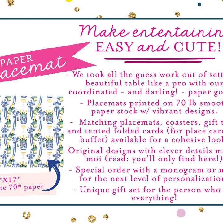 billet-doux - Wholesale Disposable Placemat - Whimsical Watercolor Forest Christmas Placemats4