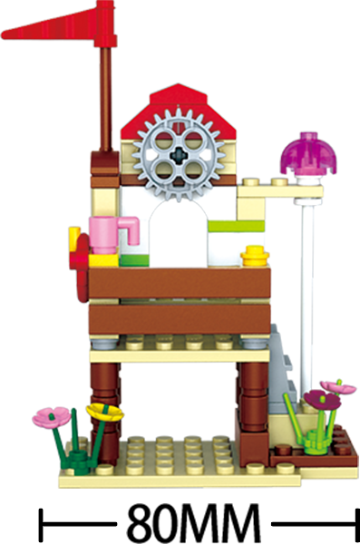 Sluban Europe BV - Wholesale Build-a-Toy - Kids - M38-B0601/Girl's Dream surf beach2