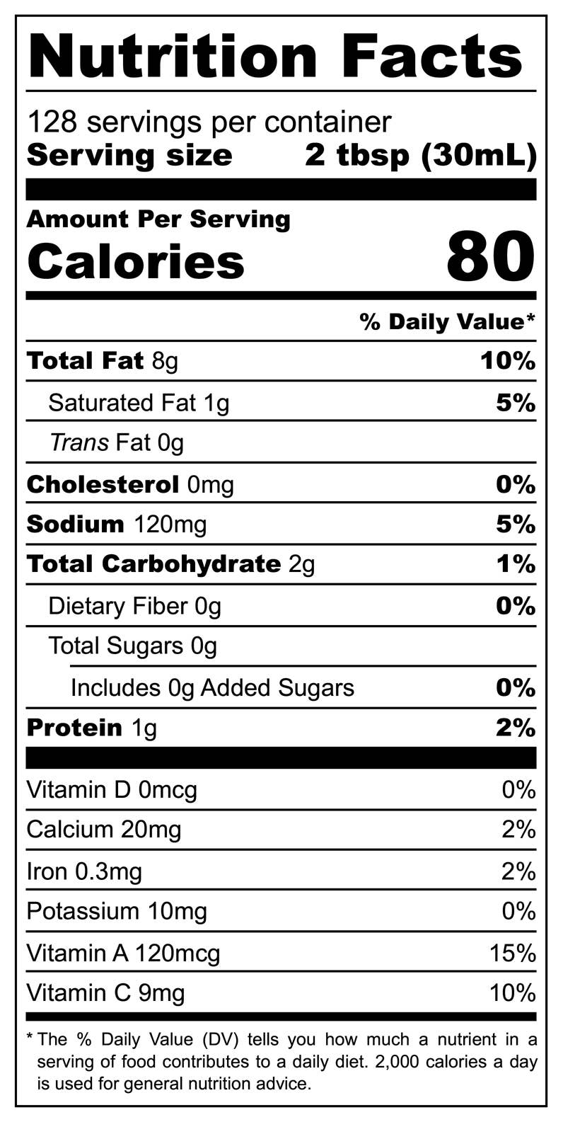 Big Mama’s Backyard Garden - Wholesale Salad Dressing - Citrus Calamondin Vinaigrette - 1 Gallon Format2