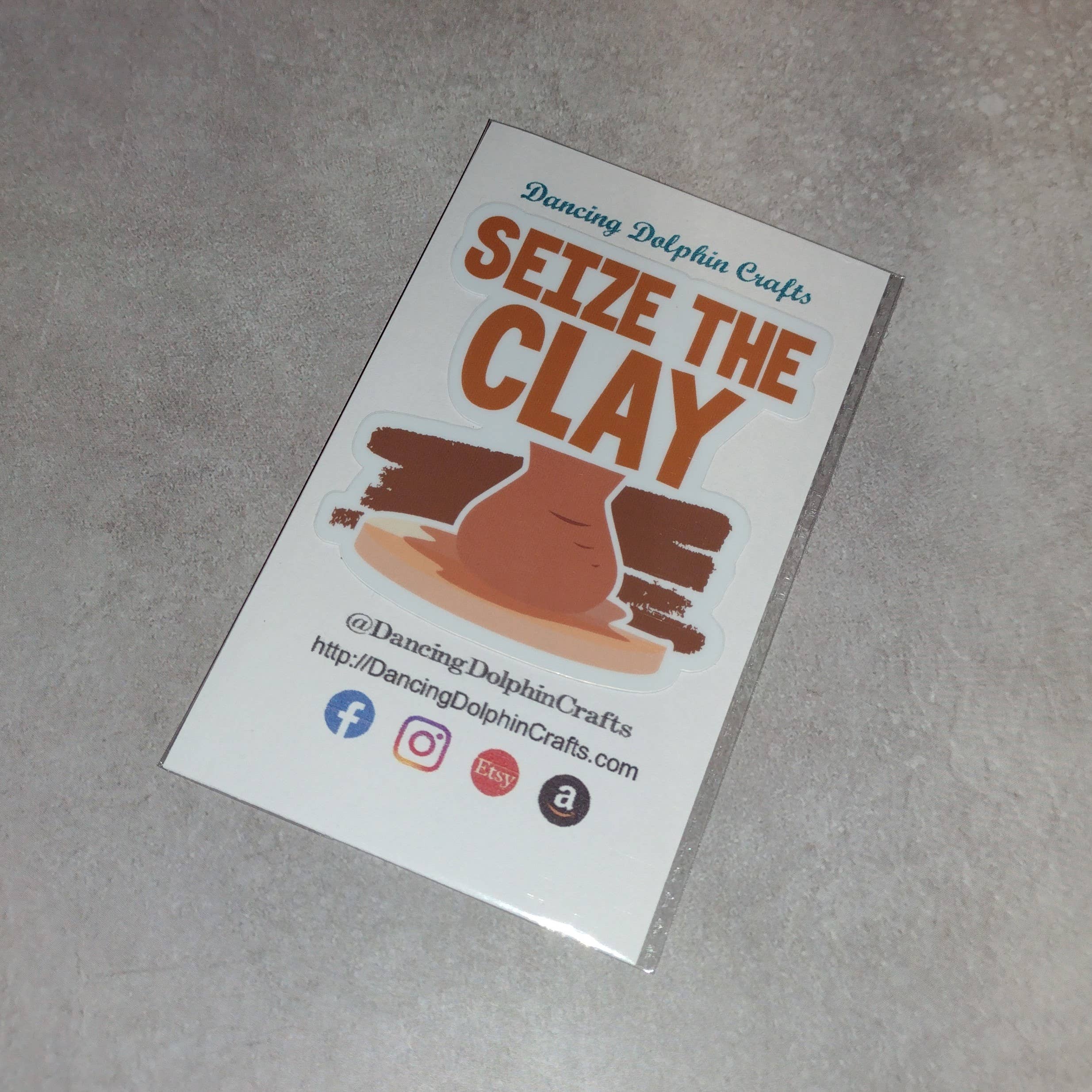 Dancing Dolphin Crafts - Wholesale Sticker - Pak de klei | Sticker voor aardewerkmaker | Keramische sticker6
