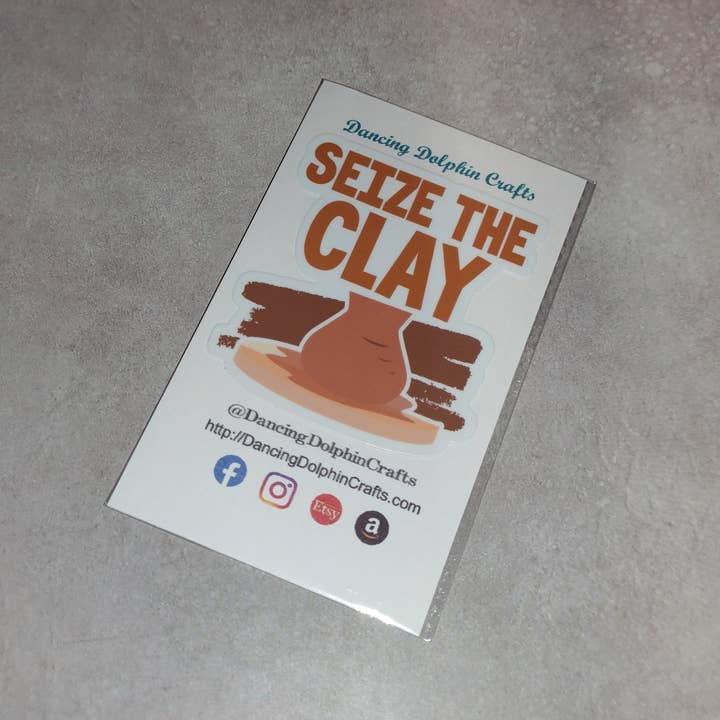 Dancing Dolphin Crafts - Wholesale Sticker - Pak de klei | Sticker voor aardewerkmaker | Keramische sticker6