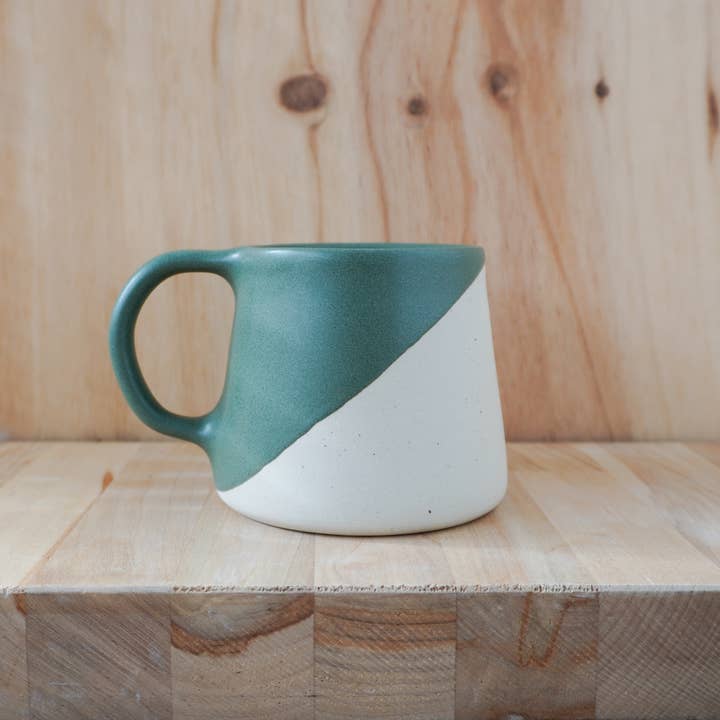 Shelby Page Ceramics - Wholesale Coffee Mug - Classic Taper Mug - Angle Dip4