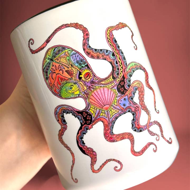 EarthArt International - Wholesale Coffee Mug - Octopus 15 oz Mug2