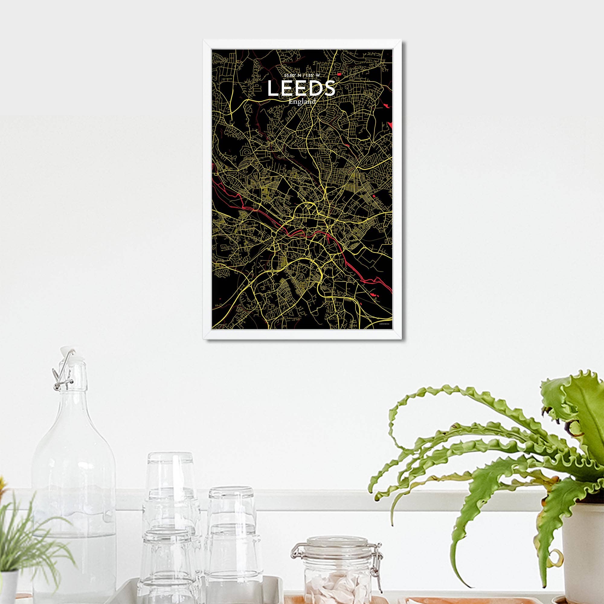 OurPoster.com – wholesale Poster – Leeds karta affisch10