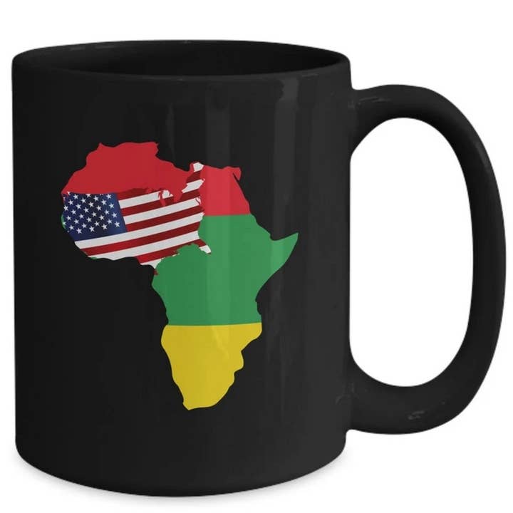 African American Map Mug Emancipation Proclamation of 1865 J for wholesale by OneStopSapphireShop