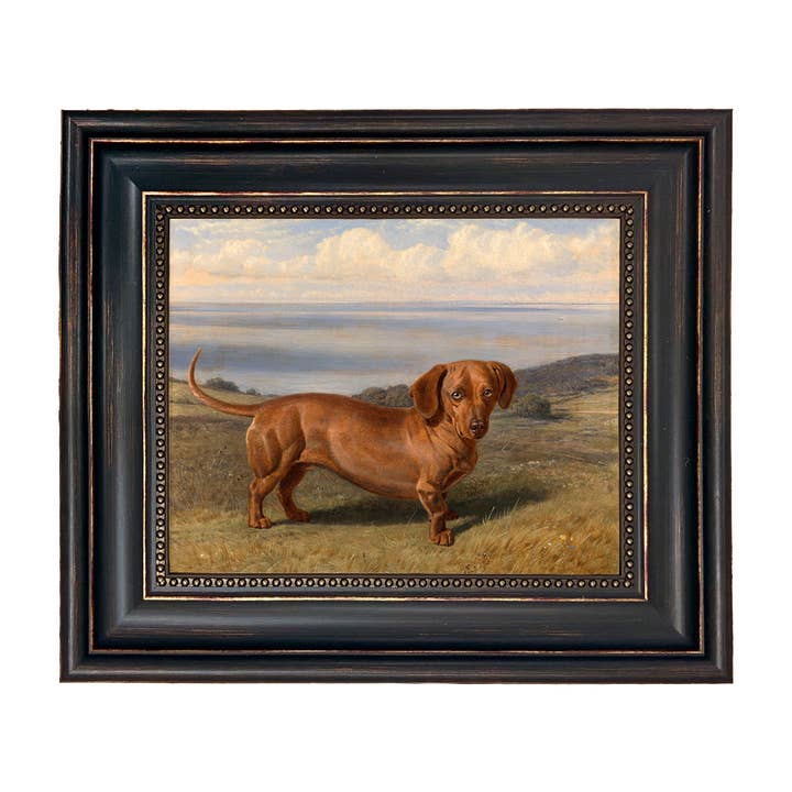 "Boy" the Dachshund by Friedrich Wilhem Painting Print for wholesale by Madison Bay Co. - Historical Home Decor Reproductions