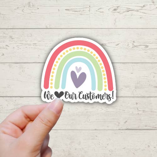 « Nous adorons les stickers arc-en-ciel de nos clients, merci pour la vente par Forest Crafts