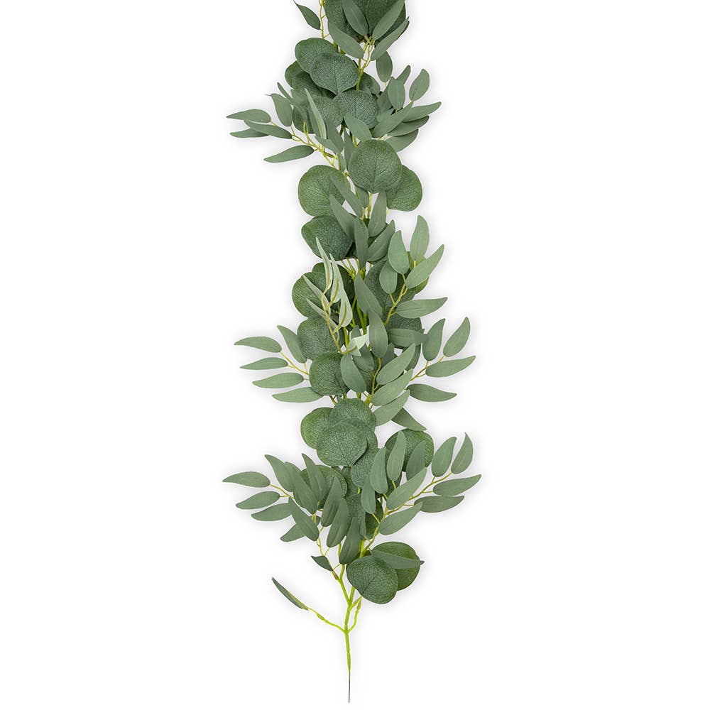 Weddingstar Inc. - Vente Fanion/guirlande - Guirlande de table en eucalyptus artificiel - vert - lot de 21