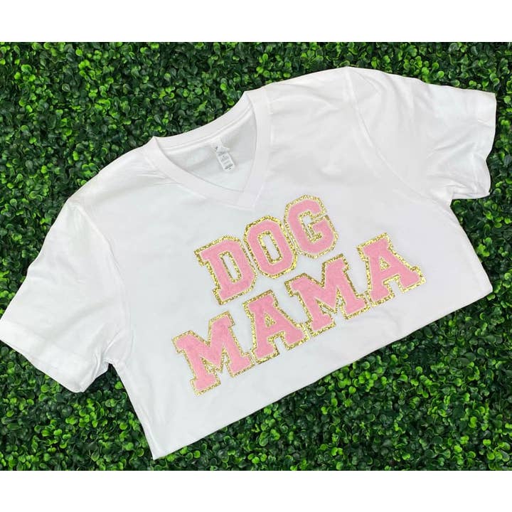 Dog Mama Bella Vneck Tshirt for wholesale by Nikkilynn Wholesale