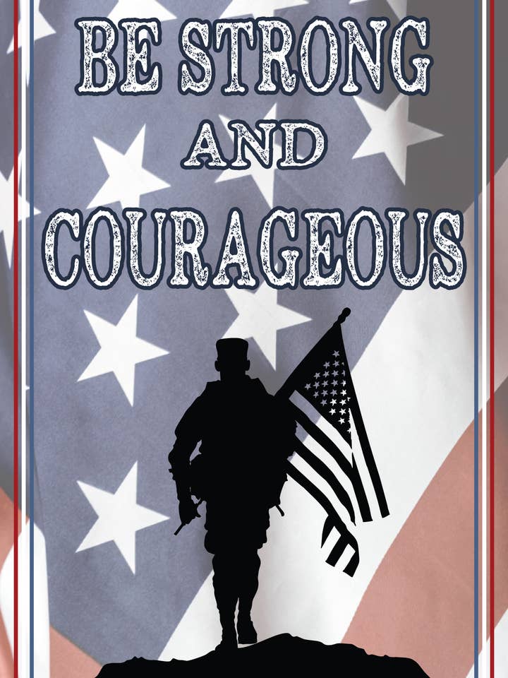 Var stark och modig 6x9 träplakett för wholesale av Dexsa