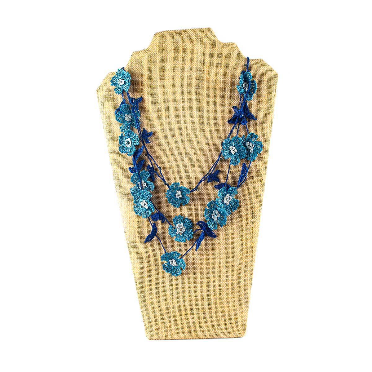 Silk Wool and Bijoux – wholesale Bib necklace – flower Necklace 2