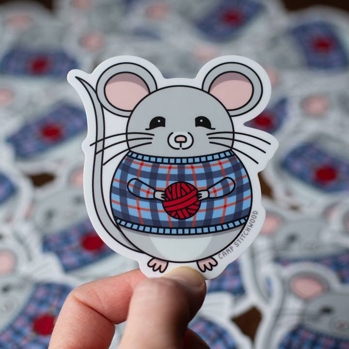 Camp Stitchwood - Wholesale Phone & Laptop Stickers - Mouse Sticker1