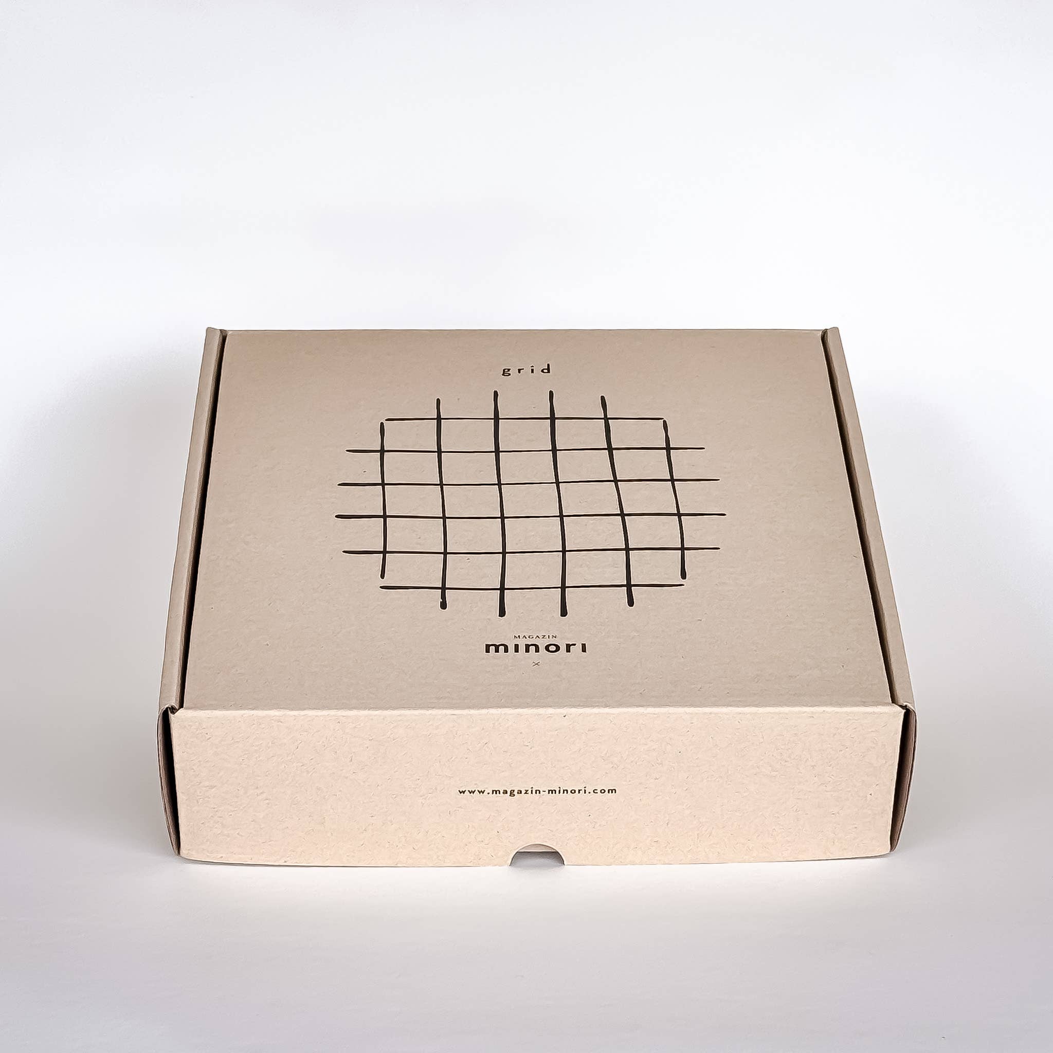 Magazin Minori - Vente Bol - Grande bol Grid - rouge tramonto1