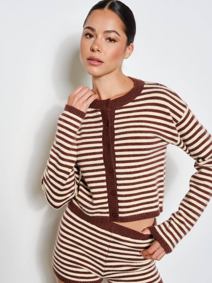 Pretty Garbage - Wholesale Cardigan - Women's - CAREY BUTTON UP CARDIGAN1