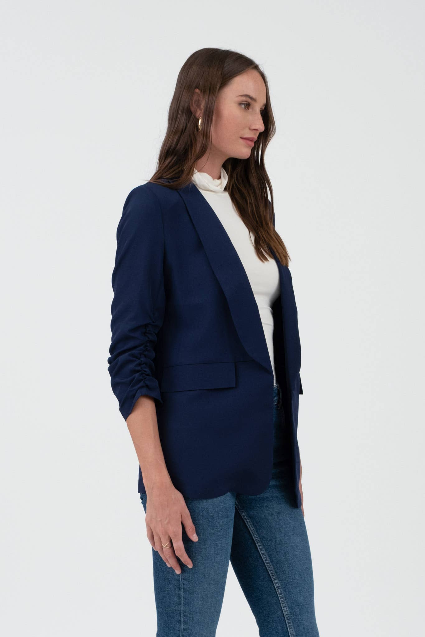 The Workshop Studio – Blazer - Mulher por atacado – BLAZER COM MANGA 3/4 DE MANGA COMPRIDA8