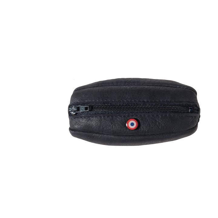 Larmorie Officiel - Vendita all'ingrosso Portamonete - Donna - Portafoglio CHARLES Blue Moon in pelle nabuk2