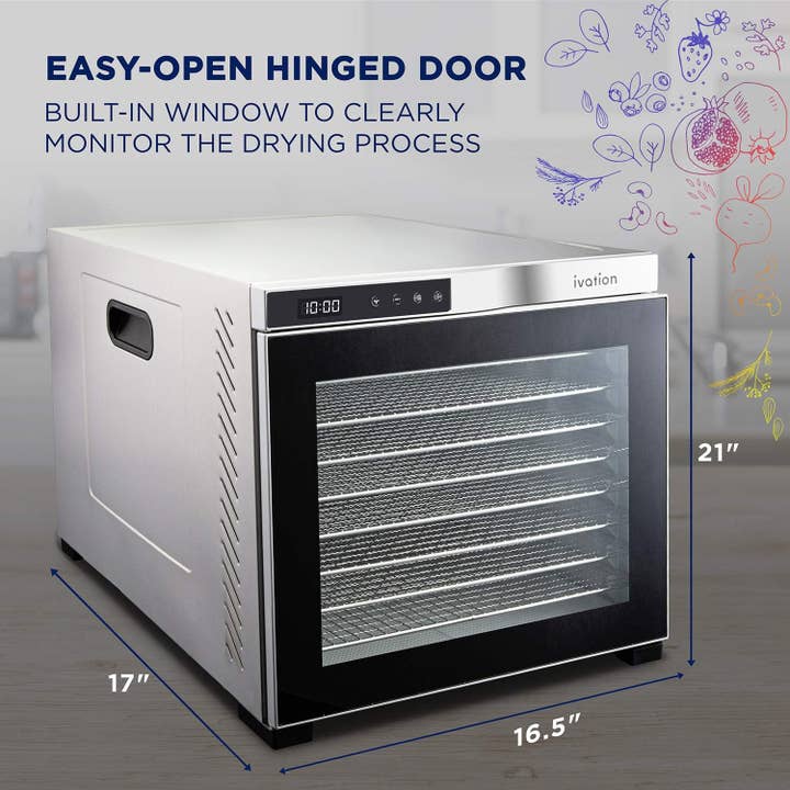 Ivation - Wholesale Kitchen Appliance - Stainless Steel Food Dehydrator