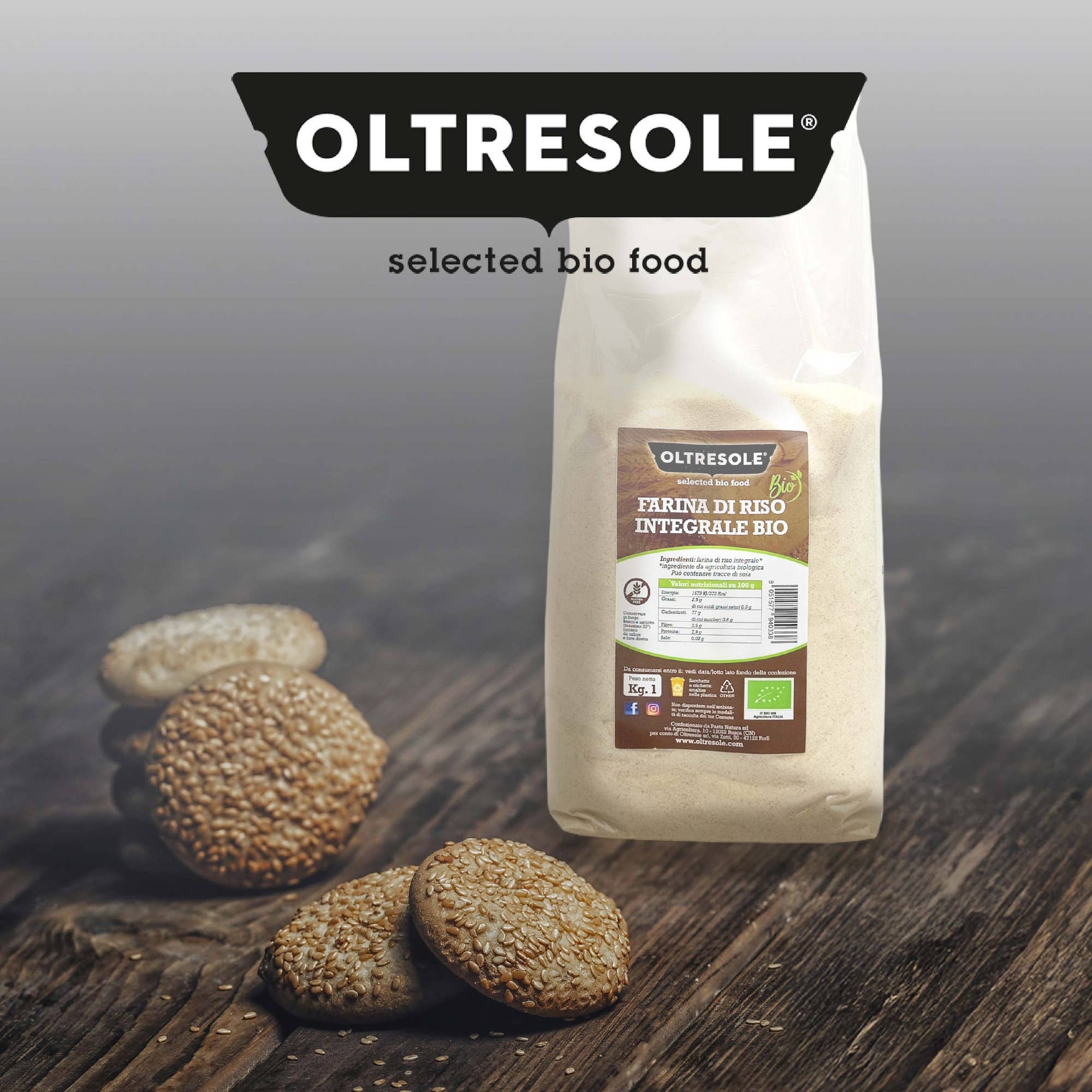 Oltresole - Wholesale Rijstmeel - BIO VOLKOREN RIJSTMEEL 1 kg6