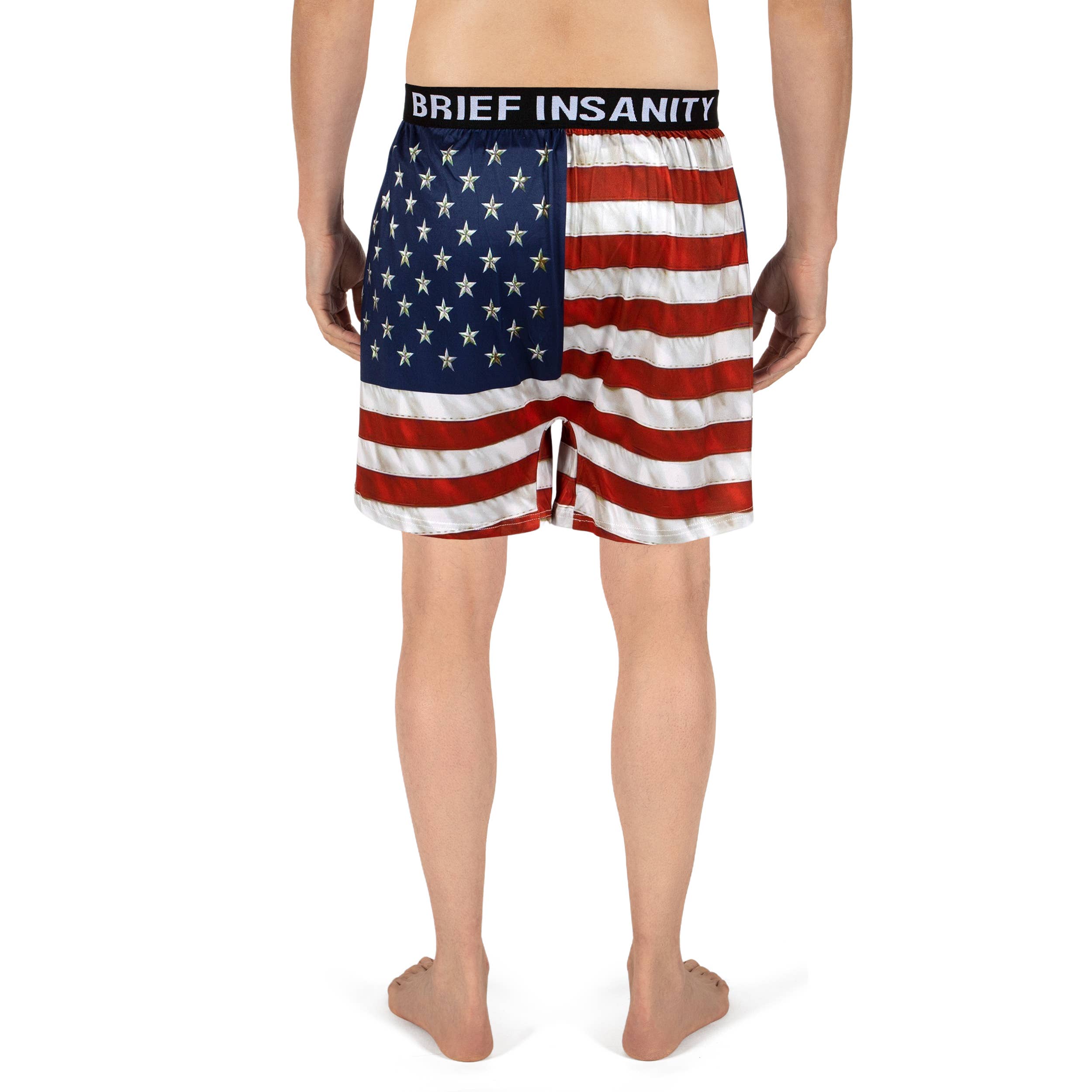 BRIEF INSANITY - Wholesale Underwear - Men's - American Flag  Boxer3