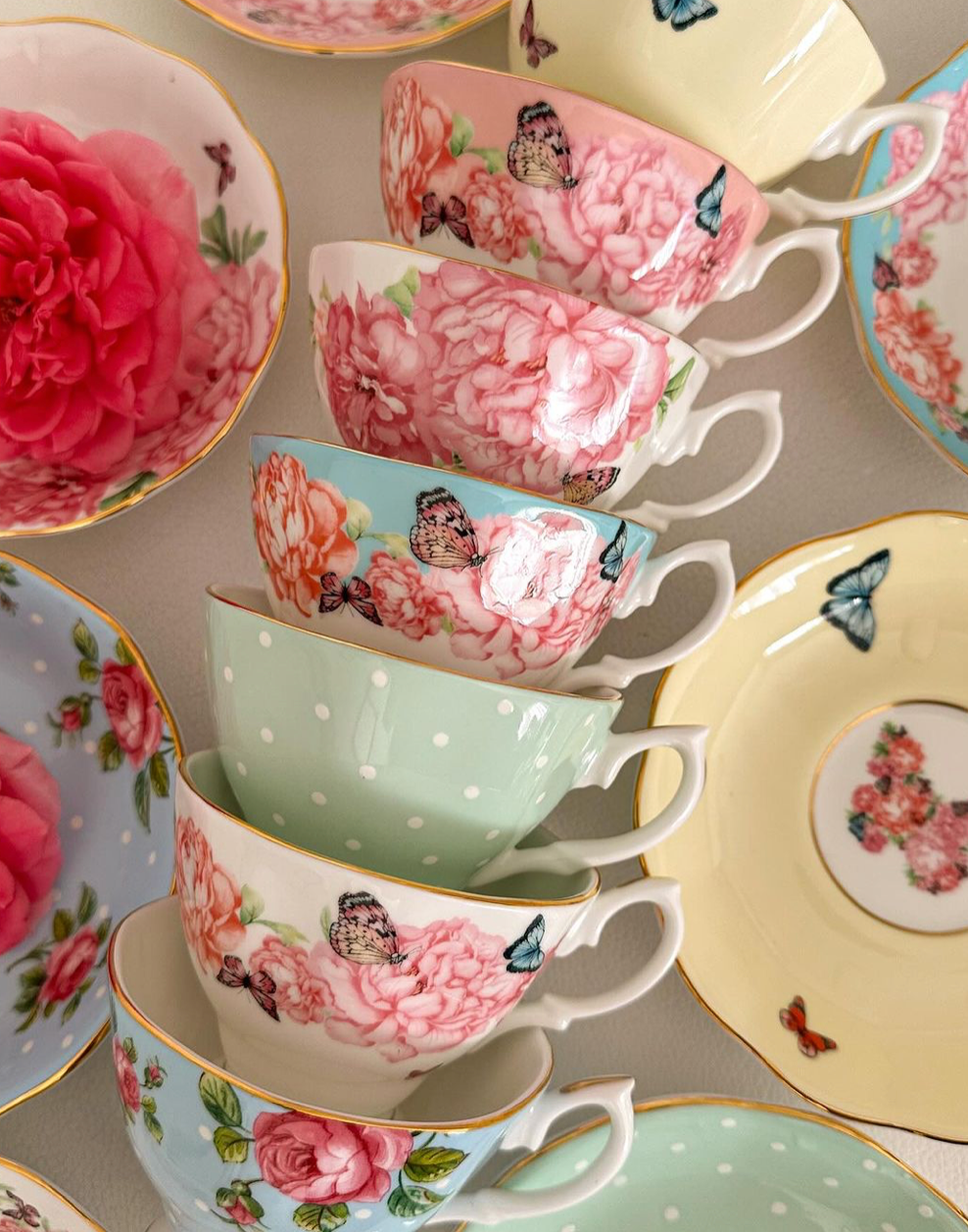 All Little Cute Things - Wholesale Tea set - Mix and Match teacups for Tea party, Catering, Event Planner4