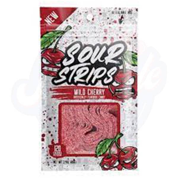 Sour Strips Red Cherry 96g for wholesale by Sahara Stock & Go wholesale