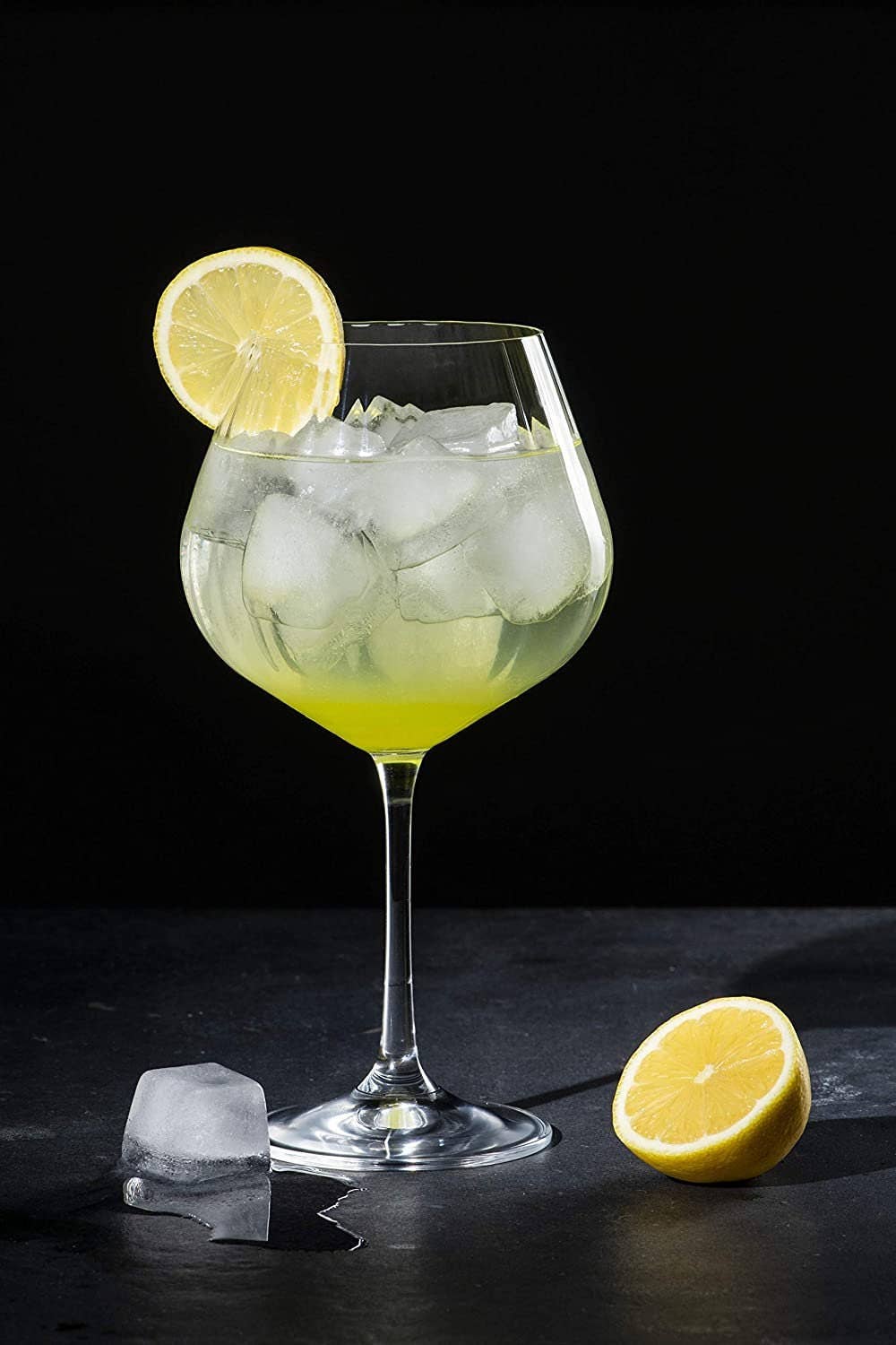 DIAMANTE - Wholesale Cocktail/Liquor Glass - Mirage Crystal Gin Glasses With Optic Effect - Set Of 22