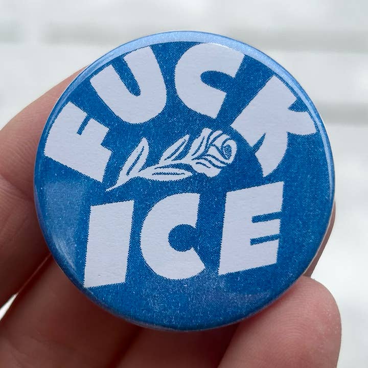 Fuck ICE button for wholesale by Bench Pressed