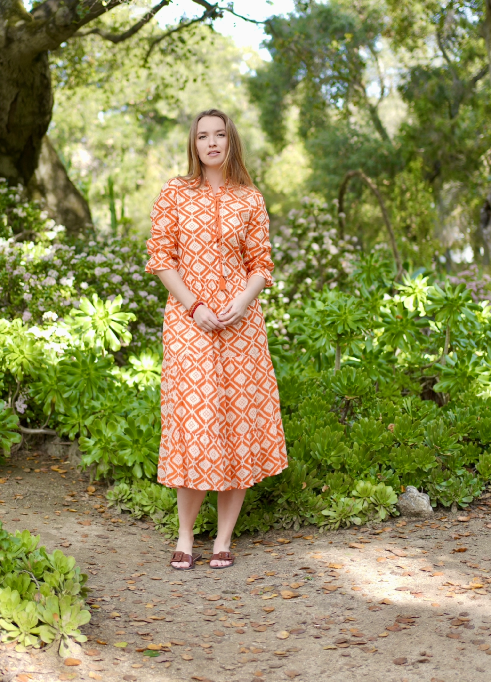 Azima Dress Orange for wholesale on Faire4