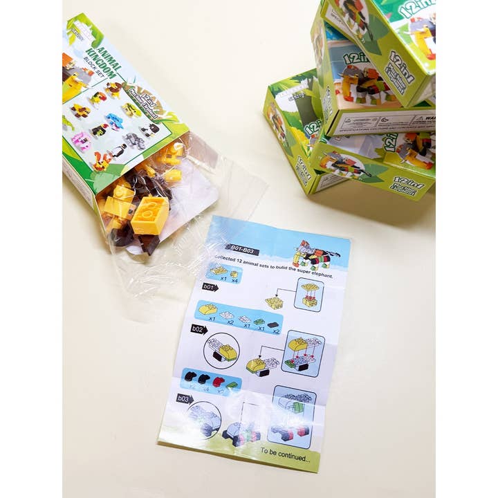 ASSORTED COLOR The Animal Kingdom Building Block Toy for wholesale on Faire3