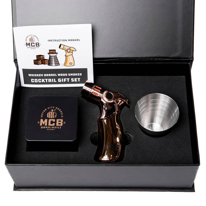 Motor City Barrels - Wholesale DIY Drink Kit - Cubed Series Barrel Smoked Cocktail Kit
