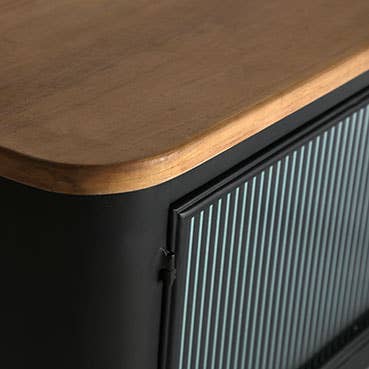 Kodu - Wholesale Console Table - Black iron TV stand measuring 165x45x52cm5