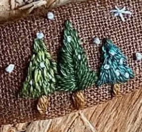 Quince Fables - Wholesale Barrette - Women's - Wreath & Nuts Embroidered Hair Barrette, Christmas & Autumn🪡4