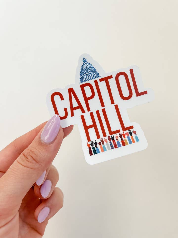 Capitol Hill Sticker for wholesale by District Heroines
