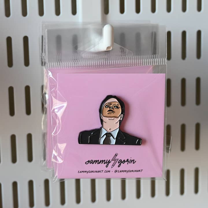 Sammy Gorin LLC – wholesale Lapel pin/button – Dwight CPR Mask Soft Enamel Pin