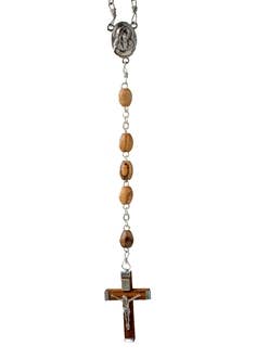 Olive Wood Rosary with Crucifix and water from Jordan for wholesale by Earthwood