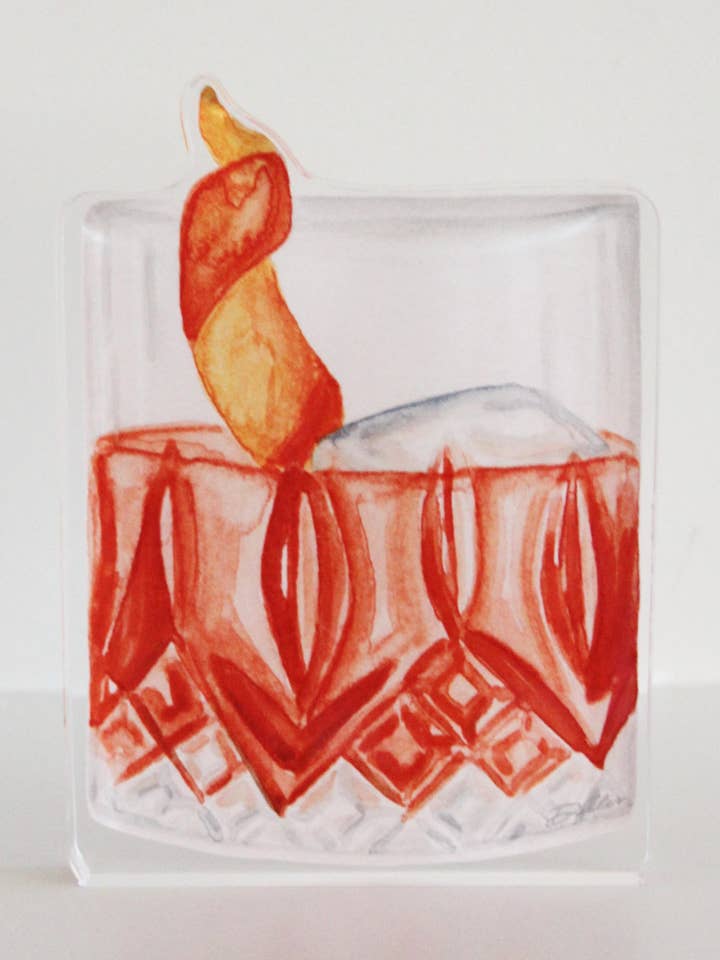 Old Fashioned Acrylic Shelfie for wholesale by Dallis Foshee Art & Design, LLC