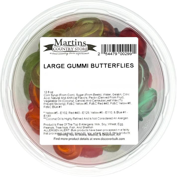 Martin's Country Store LLC - Wholesale Gummy - LARGE GUMMI BUTTERFLIES 12.8oz3
