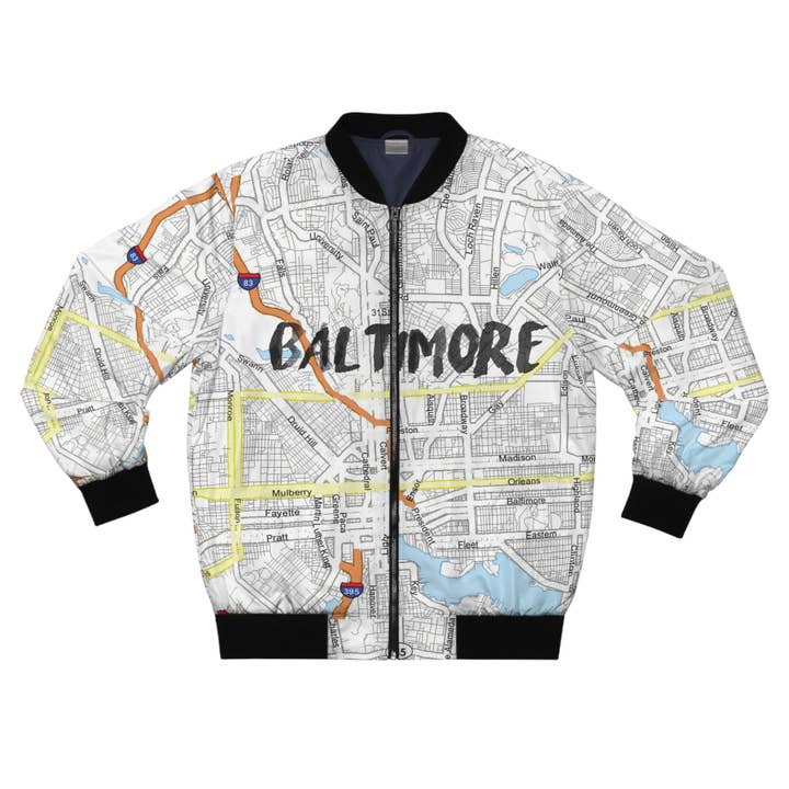 Baltimore Kimante AOP Bomber Jacket for wholesale by Kimante Clothing