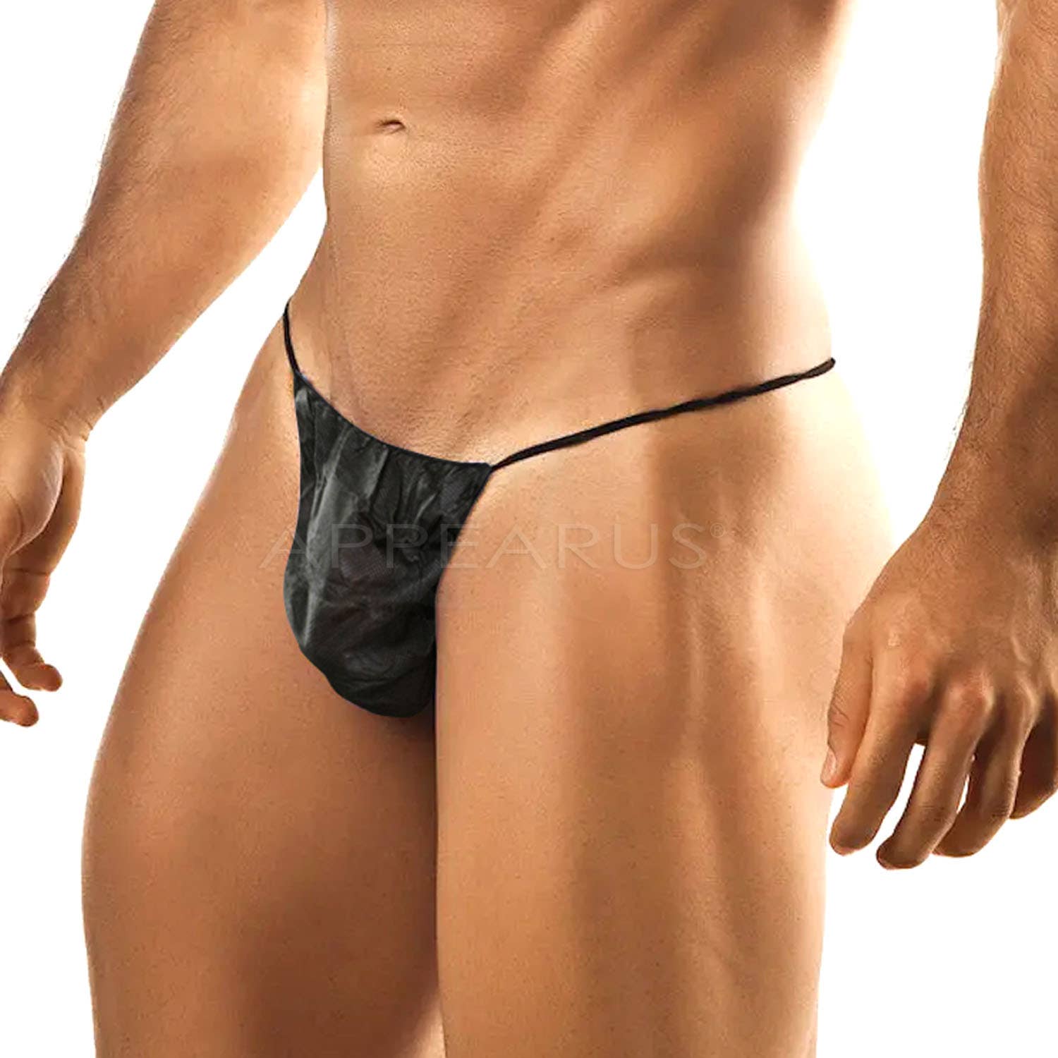 Appearus Products Corp. - Venta al por mayor Ropa interior - Hombre - Tangas desechables negros para hombre3