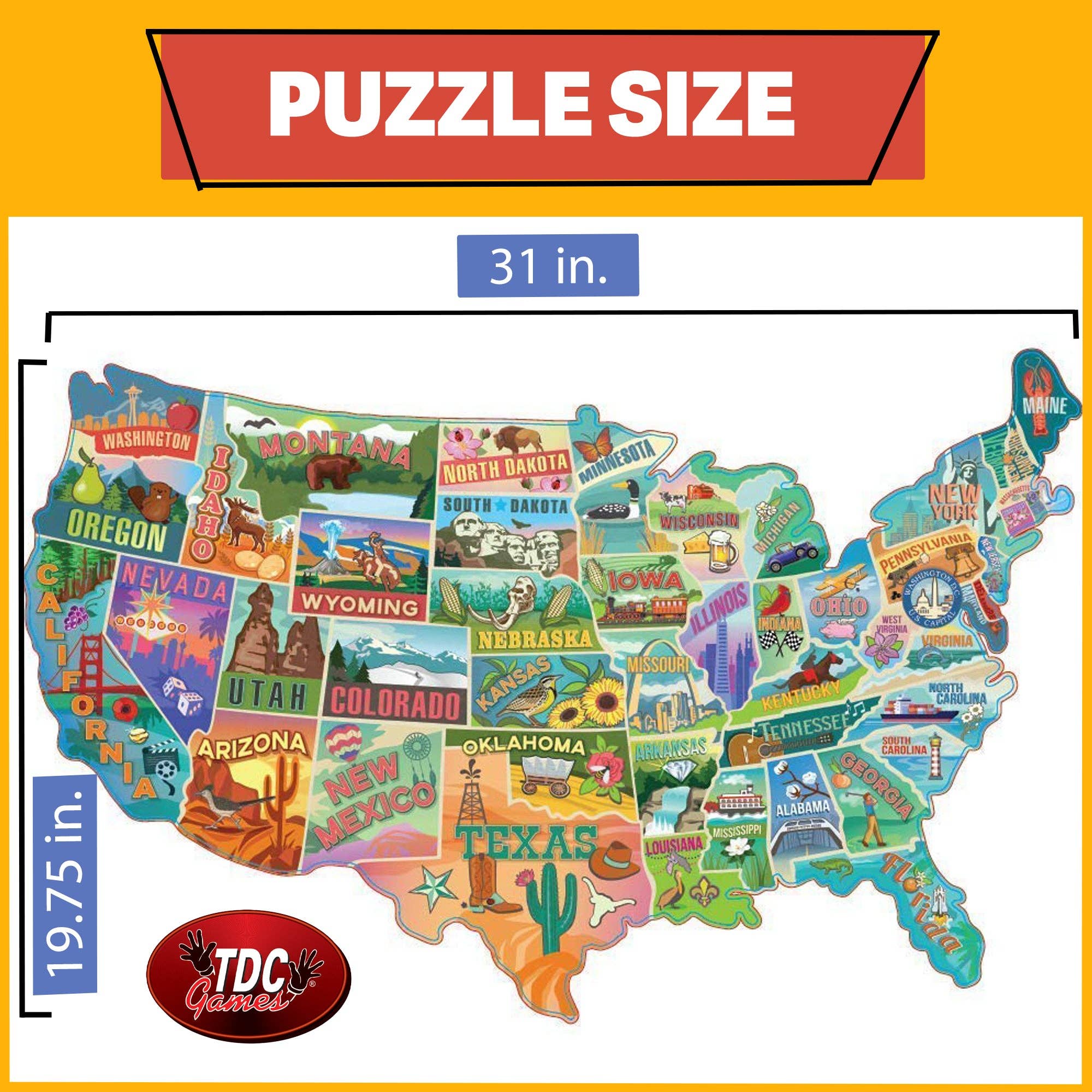 Wood Expressions - Wholesale Puzzle - Adult - American Roadtrip Jigsaw Puzzle - 1,000 Pieces2