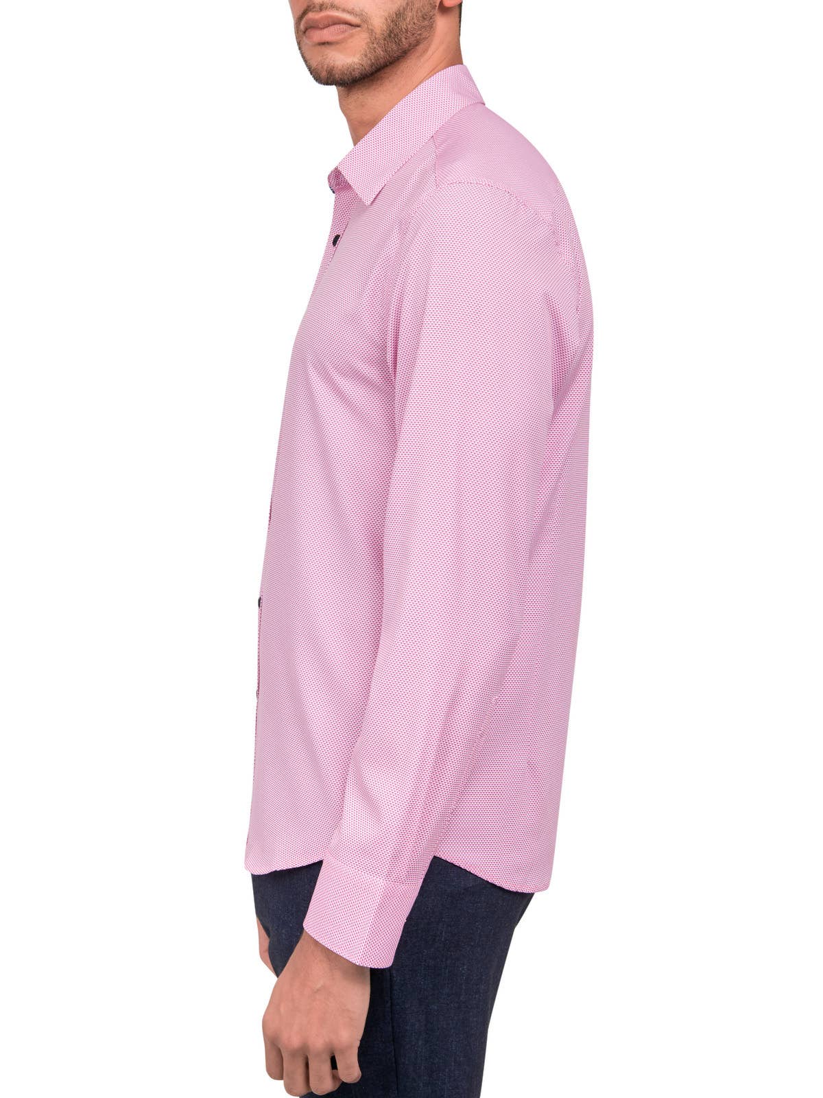 CON.STRUCT - Wholesale Overhemd met knopen - Heren - MICRO GEO 4-WAY STRETCH SHIRT MET LANGE MOUWEN7