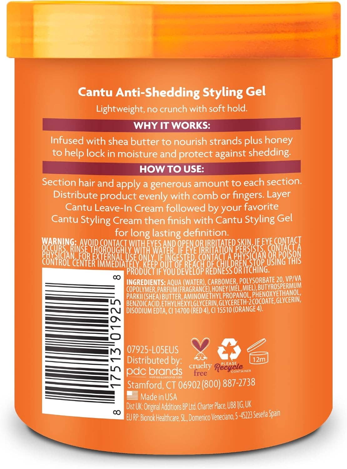 mOrganics Beauty – wholesale Hair styling gel/mousse – Cantu Shea Butter Flexible Hold Styling Gel With Honey 524g1