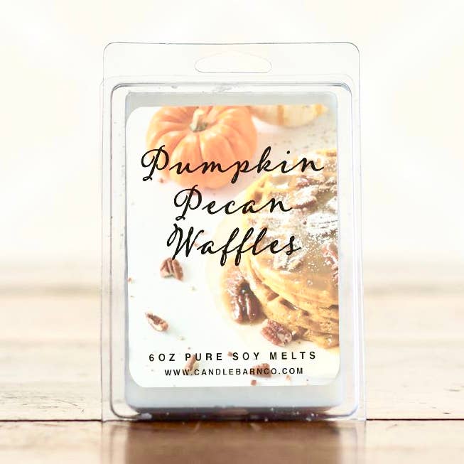 PUMPKIN PECAN WAFFLES |6oz Large Melt | FALL | 100% Pure Soy for wholesale by Timber Oak Candles