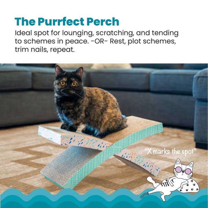 Pet Palette Distribution - Wholesale Pet Scratcher - Cat - Catstages Easy Life Hammock Corrugated Cat Scratcher1