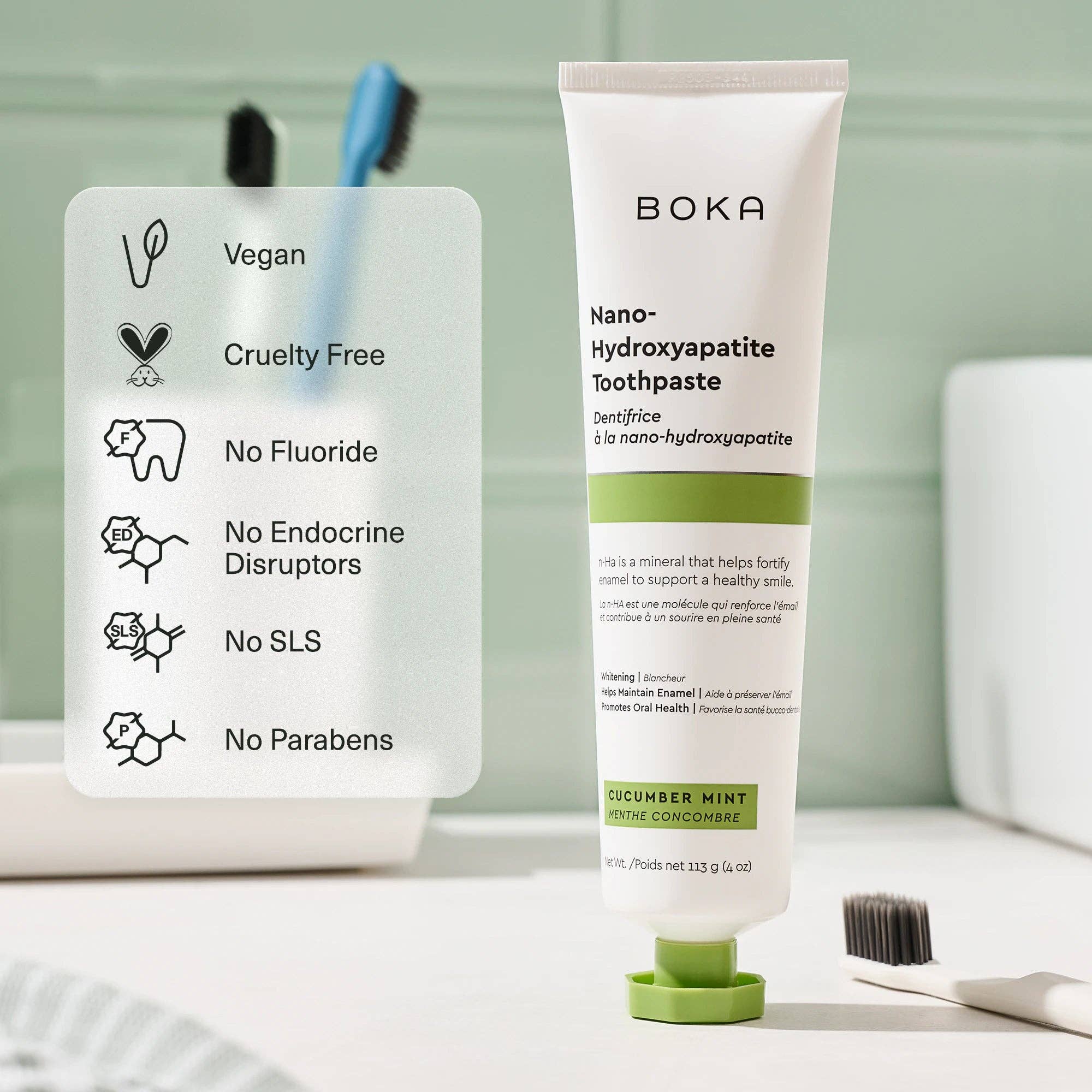 Boka - Wholesale Toothpaste - Cucumber Mint n-Ha Toothpaste3
