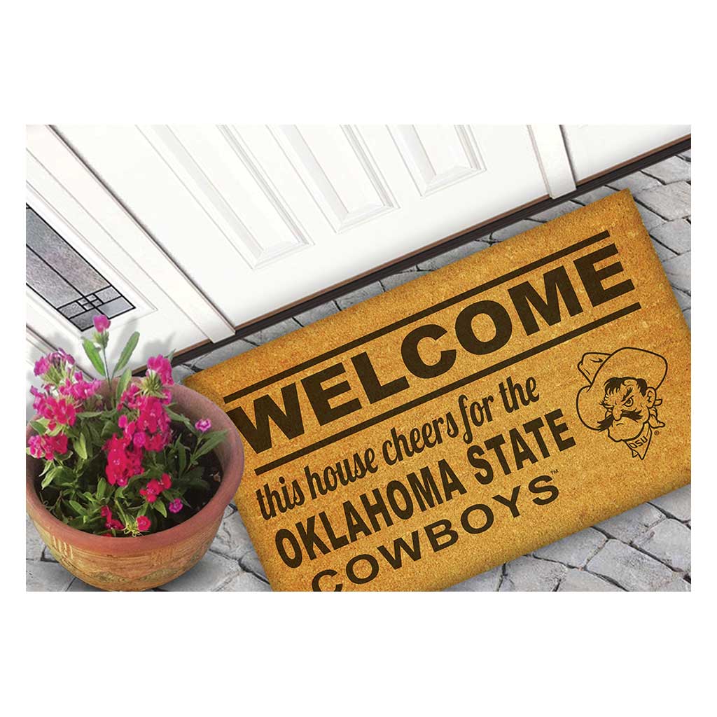 KH Sports Fan - Wholesale Door Mat - Coir Doormat Welcome Oklahoma State Cowboys1