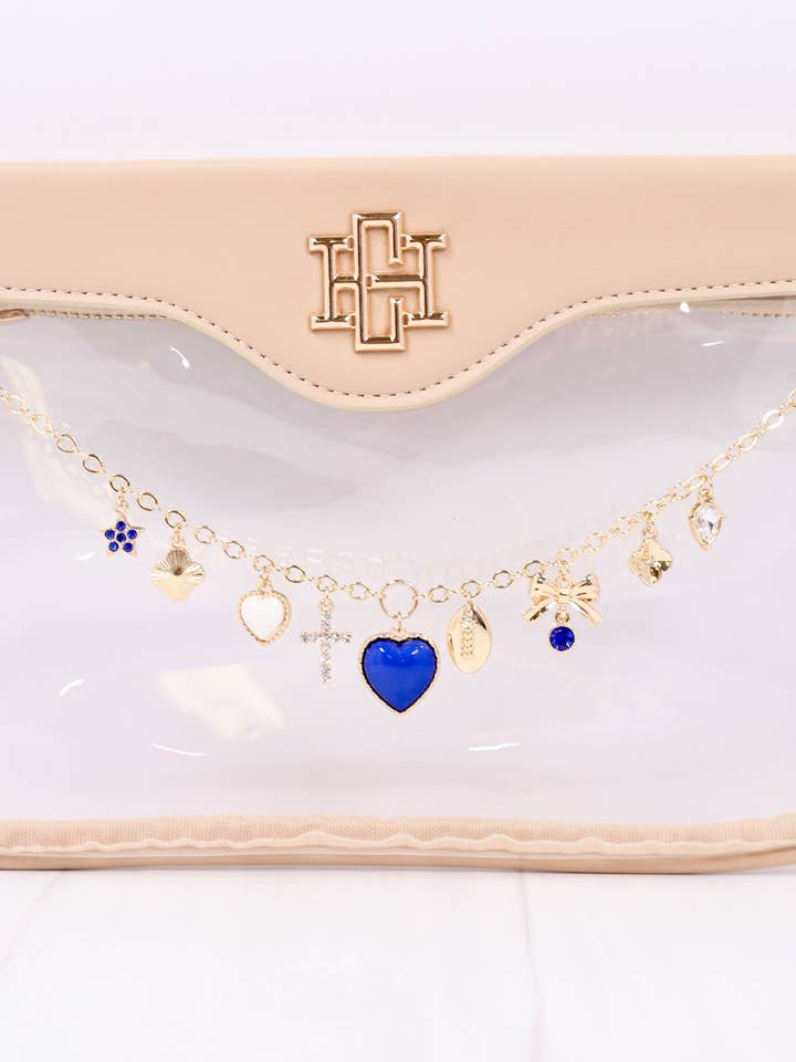 Avery Bag Chain ROYAL BLUE WHITE for wholesale by Caroline Hill