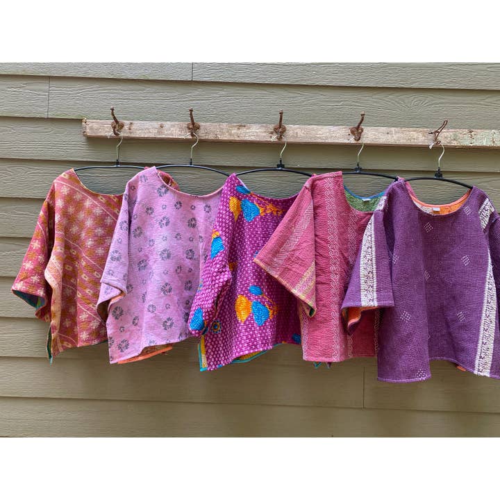 Seeds - Wholesale T-Shirt - Women's - Kantha Shirt | Made From Recycled Cotton Kanthas One Size5