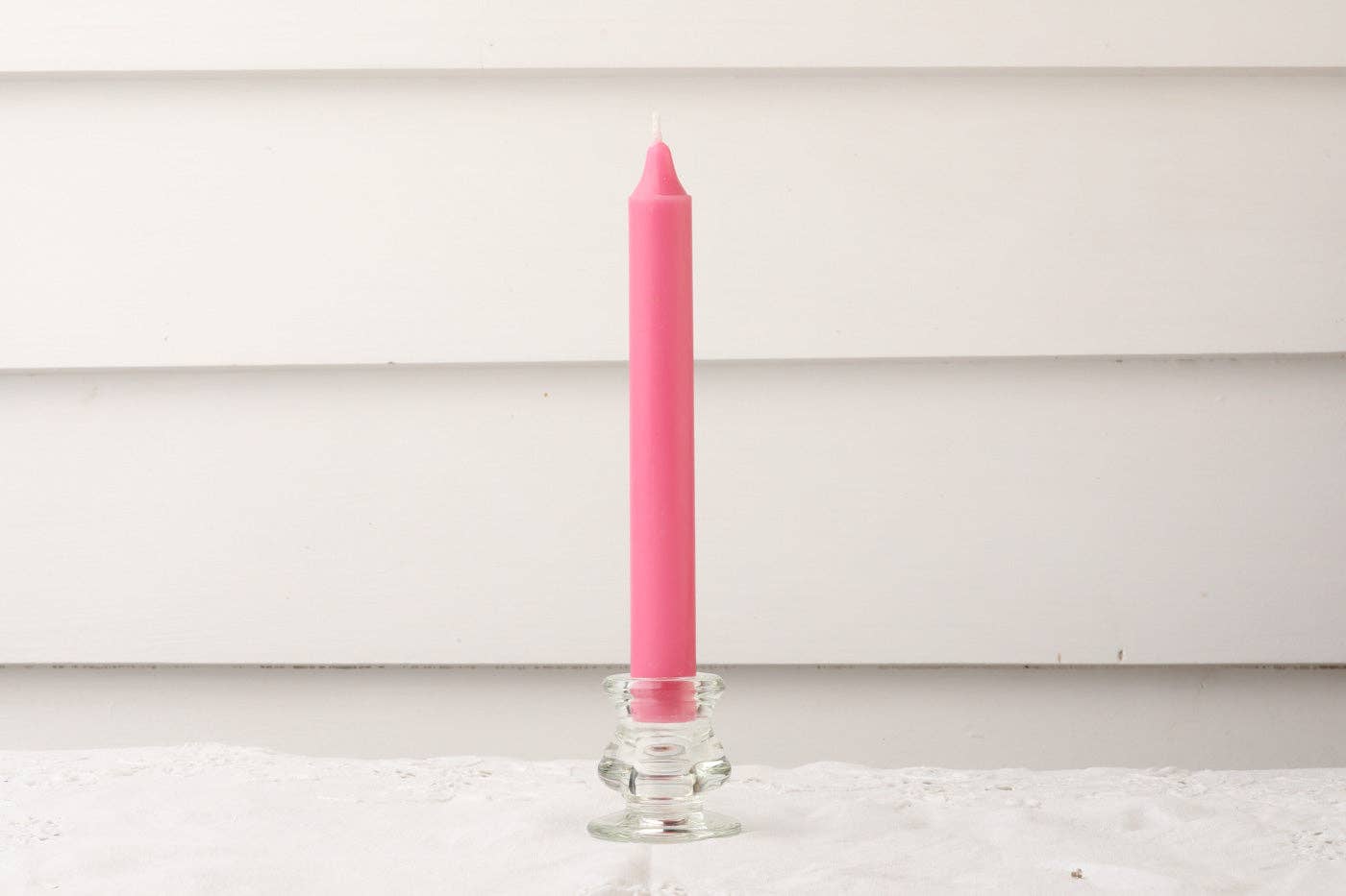 River Road Imports – wholesale Tapered candle/candlestick – 6 pack - Flamingo - Candle Stick1