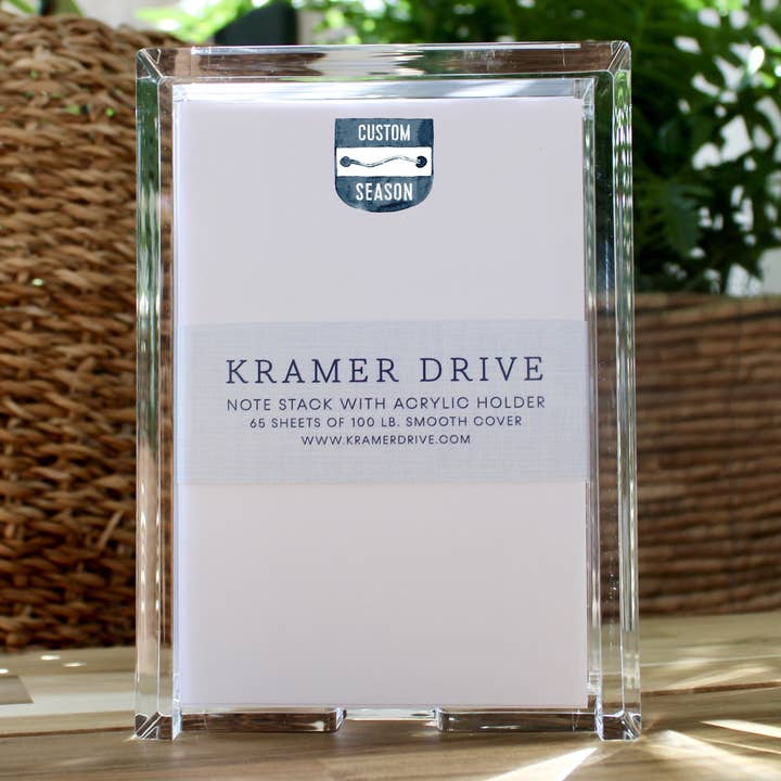 Custom Beach Tag Note Stack for wholesale by Kramer Drive